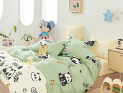 Постельное белье из твил-сатина TANGO cute panda 70х70 (2шт) 2-спальное