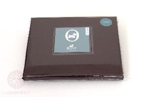 Простыня на резинке из сатина BOVI 01575 КРОКОДИЛ шоколад 90х200