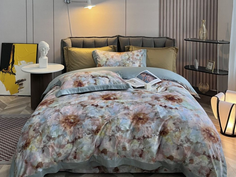 Постельное белье из египетского хлопка ASABELLA 1950-6 50х70 (2шт) и 70х70 (2шт) евро