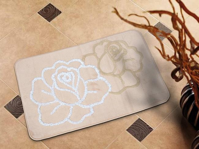 Коврик из микрофибры 3D TANGO ДВЕ РОЗЫ 13025-05 50х80