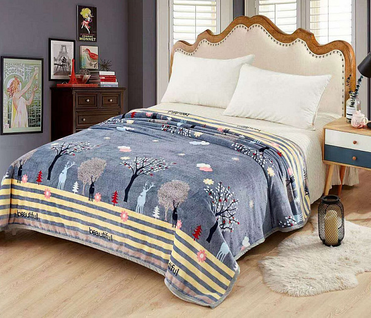 Плед из микрофибры TANGO ФЛАНЕЛЬ Олени 150х200