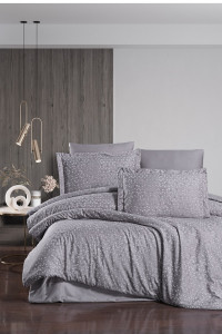 Постельное белье из сатина KARVEN N021 MEGAN Quicksilver 50х70 (2шт), 70х70 (2шт) евро