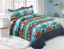 Покрывало с наволочками хлопковое TANGO PATCHWORK PW333-199 230х250