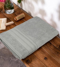 Полотенце махровое хлопковое KARVEN PETEK BORDUR DUZ H5159 LUX COTTON a-mavi 50х90