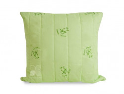 Подушка из бамбука в хлопке стеганая Легкие Сны БАМБУК 68х68 средняя