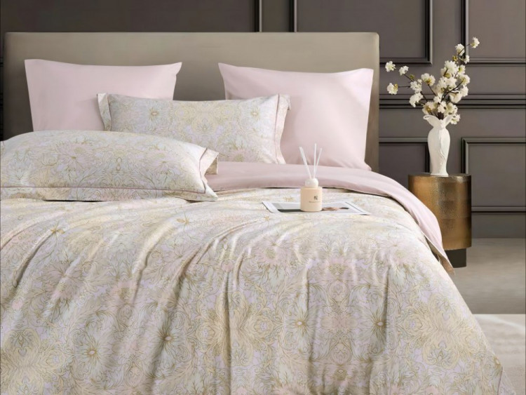 Постельное белье из египетского хлопка Premium ASABELLA 2182-7 50х70 (2шт) и 70х70 (2шт) семейное