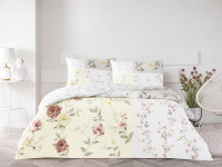 Постельное белье из ранфорса TAC RANFORCE SANDRA экрю 1,5-спальное