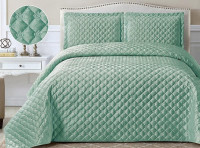 Покрывало с наволочками тонкое из велюра TANGO FRENCH CROWN FC-05 240х260