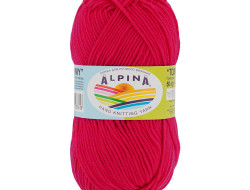 Пряжа ALPINA TOMMY №020 малиновая 100% микнес 10 шт х 50 гр, 130 м +/- 10 м