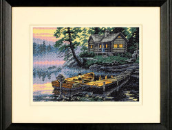 Набор для вышивания DIMENSIONS 65091 Утро на озере 17x12 см