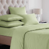 Простыня на резинке из сатина SAILID SL-7-90 светло-зеленая 90х200х25