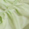 Простыня на резинке из сатина SAILID SL-7-90 светло-зеленая 90х200х25