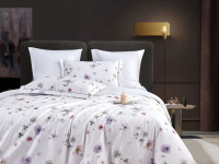 Постельное белье из египетского хлопка Premium ASABELLA Ботаника 50х70 (1шт) и 70х70 (1шт) 1,5-спальное