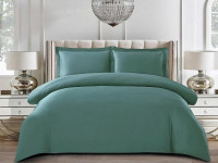 Постельное белье из египетского хлопка CRISTELLE зеленое евро