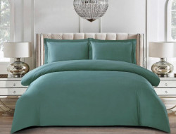 Постельное белье из египетского хлопка CRISTELLE зеленое евро