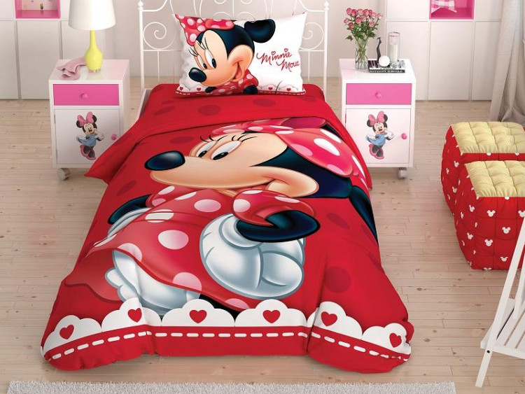 Детское постельное белье из ранфорса TAC MINNIE LOVELY GLITTER