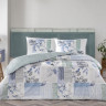 Постельное белье из ранфорса TAC RANFORCE ELOISE синее 1,5-спальное
