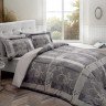 Постельное белье из сатина TAC DELUX ELEGANCE MADRE серое семейное