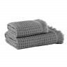 Полотенце вафельное KARNA GOFRE темно-серое 70х140