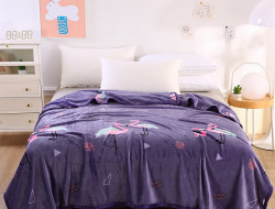 Плед из микрофибры TANGO ФЛАНЕЛЬ Фламинго 150х200