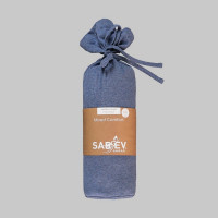 Простыня на резинке из модала KARVEN MOOD COMFORT P979 синяя 160х200х30
