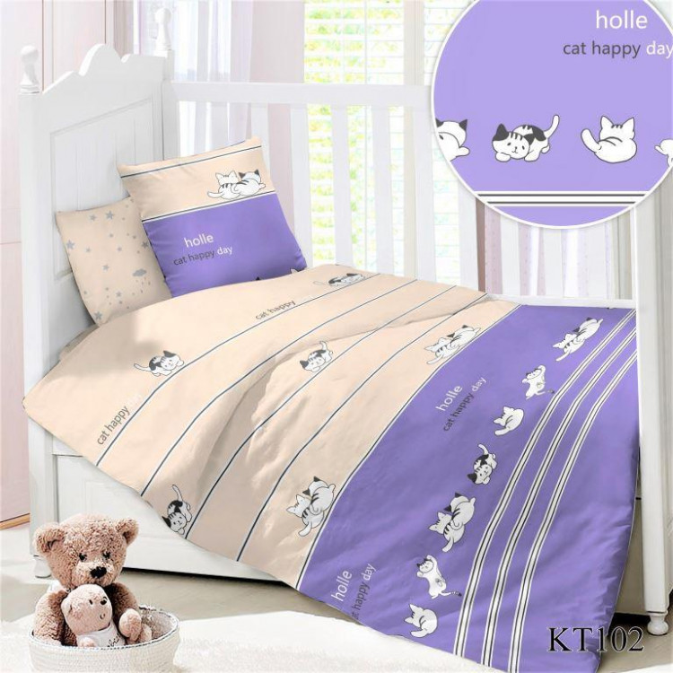 Постельное белье для малышей из сатина АЛЬВИТЕК CДA-10-027/KT-102 МУР-МУР