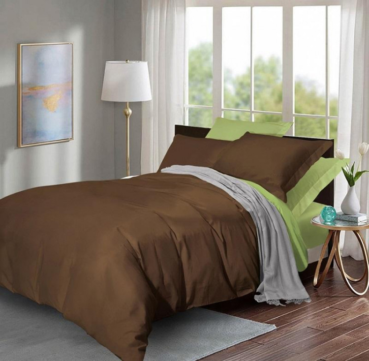 Постельное белье двухстороннее из сатина SAILID BL-46-2 2-спальное