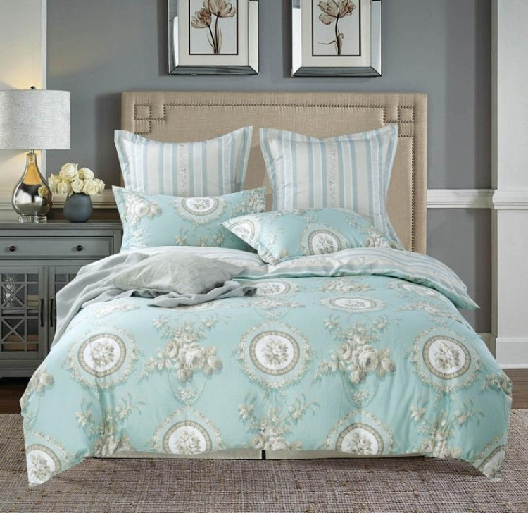 Постельное белье из печатного сатина SAILID B-199-2 2-спальное