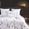 Постельное белье из египетского хлопка Premium с простыней на резинке 160х200 ASABELLA Ботаника 50х70 (2шт) и 70х70 (2шт) евро