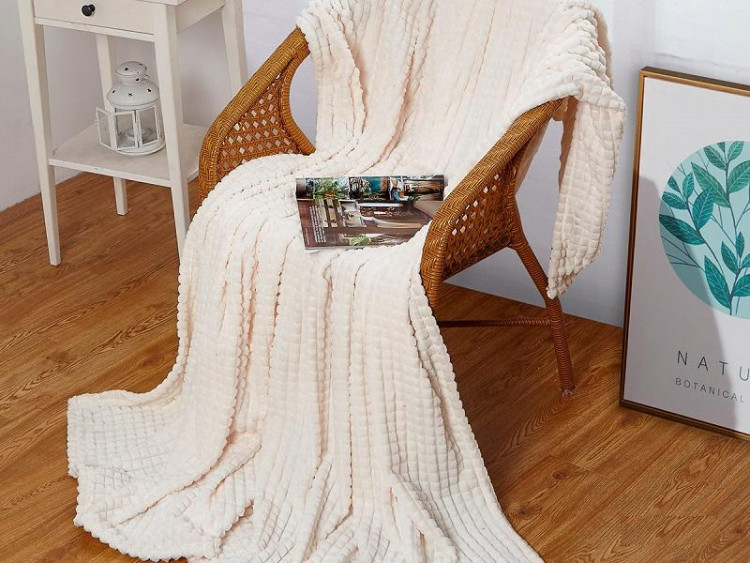 Плед из велсофта АЛЬВИТЕК SOFT PLUSH 002-CARRE-SP 150х200