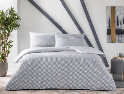 Постельное белье из ранфорса TAC RANFORCE GARTH антрацит 1,5-спальное