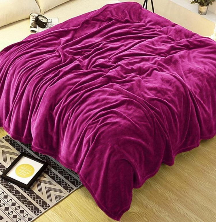 Плед однотонный из микрофибры TANGO ALLEGRIA AL-22 фуксия 200х220