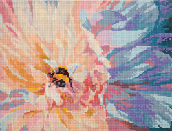 Кристальная (алмазная) мозаика ФРЕЯ ALVR-227 Шмель на пионе