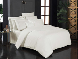 Постельное белье из страйп-сатина де люкс SAREV SPORT CHIC 260TC N304 JACQUARD STRIPE V4-EKRU 50х70 (4шт) евро