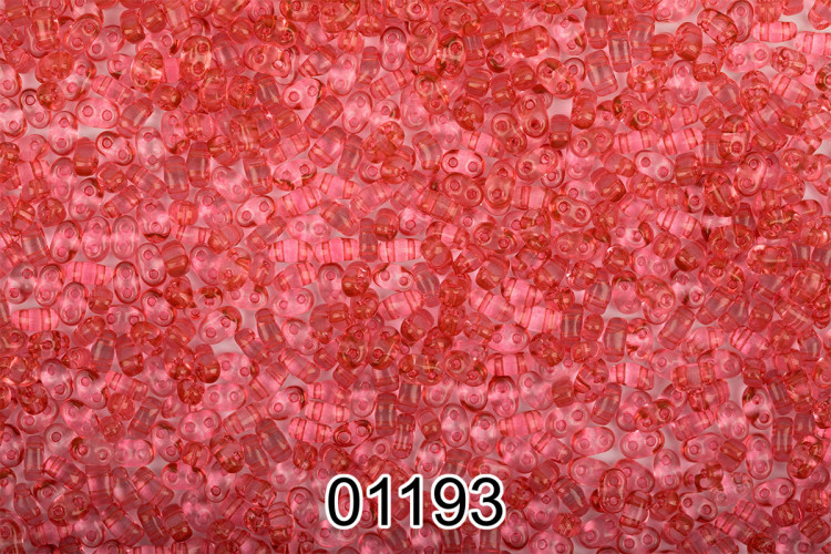 Бисер PRECIOSA (Чехия) TWIN 3 321-96001 2.5 x 5 мм  500 гр 01193 (T58) розовый