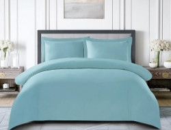 Постельное белье из египетского хлопка CRISTELLE голубое евро