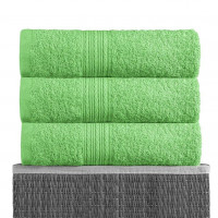 Полотенце махровое BAYRAMALY салатовое 100х180