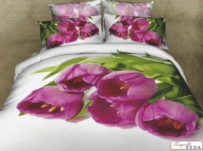 Постельное белье KINGSILK SEDA БУКЕТ ТЮЛЬПАНОВ 2-спальное