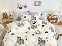 Постельное белье из твил-сатина TANGO собачки 50х70 (2шт) семейное