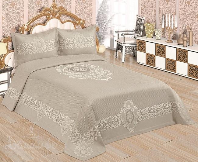 Покрывало жаккардовое KARNA LUKA капучино 240х260Н