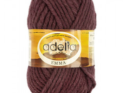 Пряжа ADELIA EMMA №27 бордовая 80% акрил, 20% шерсть, 10 шт х 50 гр, 50 м +/- 5 м