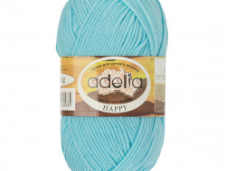 Пряжа ADELIA HAPPY №10 голубая 100% акрил, 10 шт х 50 гр, 128 м +/- 7 м