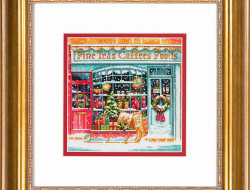 Набор для вышивания DIMENSIONS 70-08973 Кофейный магазин 15x15 см