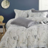 Постельное белье из тенсела люкс с простыней на резинке 160х200 ASABELLA 2095-6/160 50х70 (2шт) и 70х70 (2шт) евро