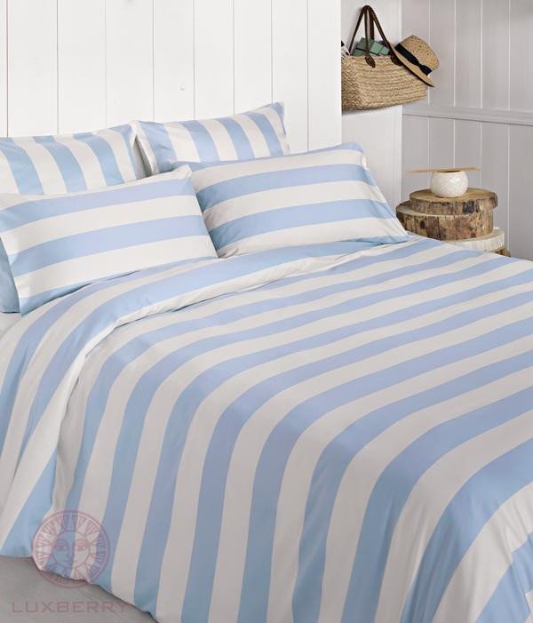 Постельное белье BOVI 04808 WEEKEND голубое евро