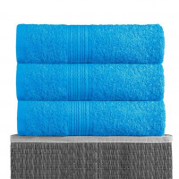 Полотенце махровое BAYRAMALY светло-голубое 100х180