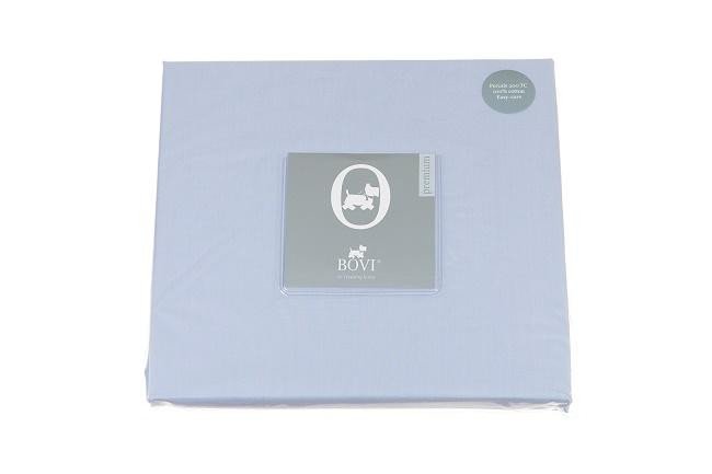 Простыня из перкали BOVI 04834 ВЕСЕННИЙ САД голубая 240х280