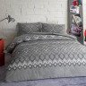 Подростковое постельное белье из ранфорса TAC GENC MODASI JUNO серое