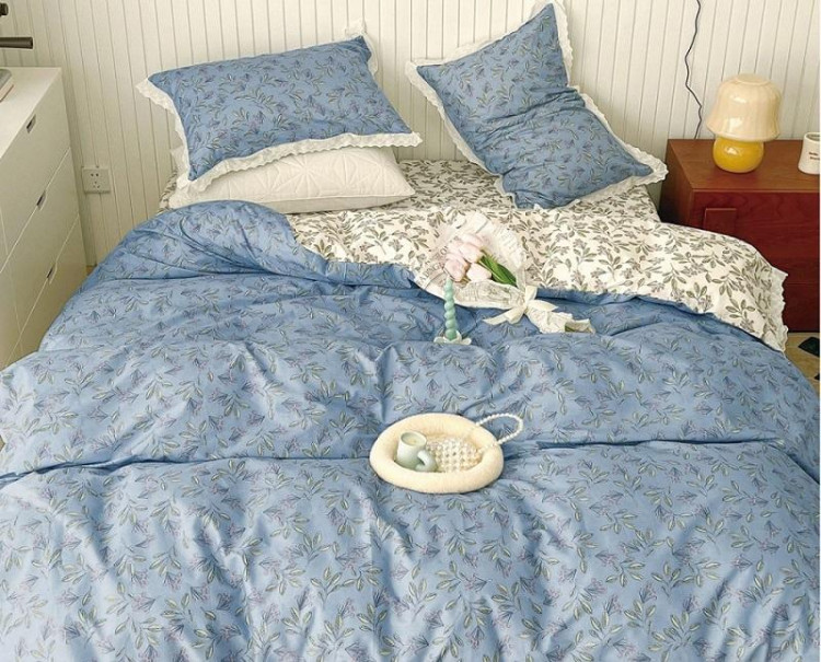 Постельное белье двухстороннее из твил-сатина SAILID BP-134-3 евро