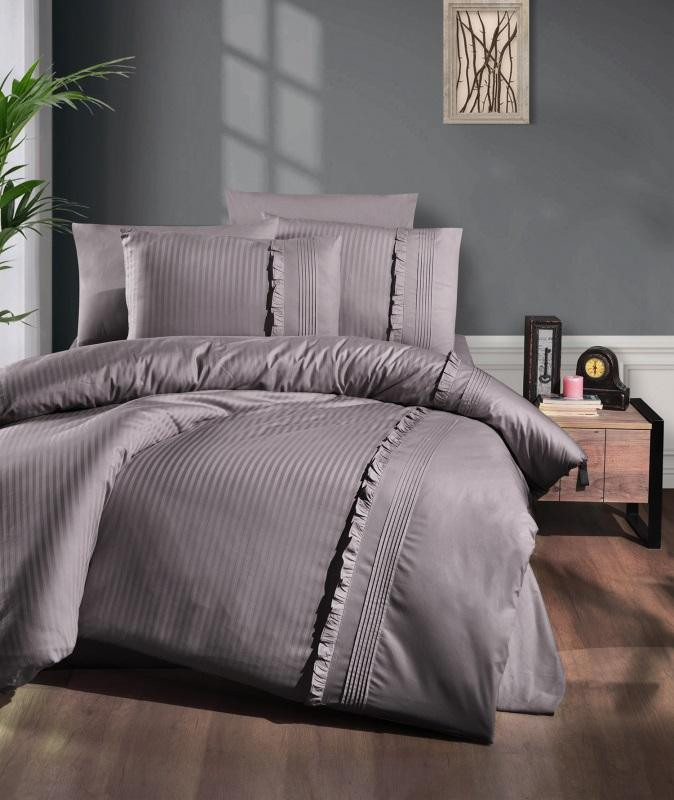 Постельное белье из DELUXE ранфорса KARVEN N029 SWEETNESS LILAC 50х70 (4шт) евро